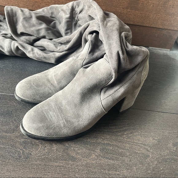 Over the knees boots grey - Picture 2 of 5